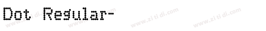 Dot Regular字体转换